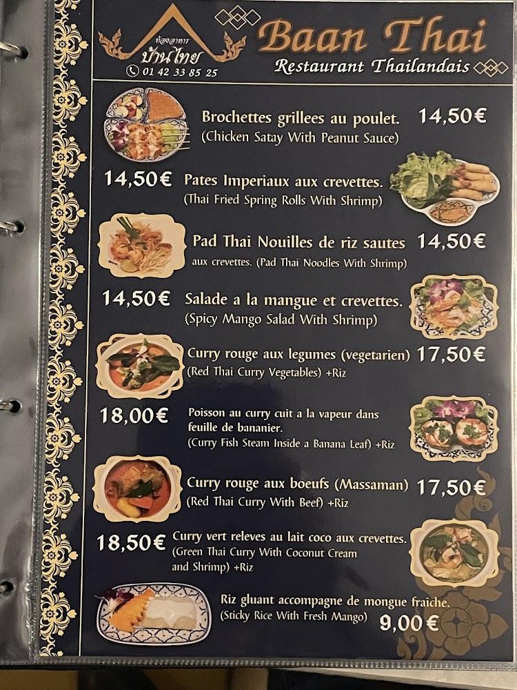 Baan Thaï - Menu Image 2