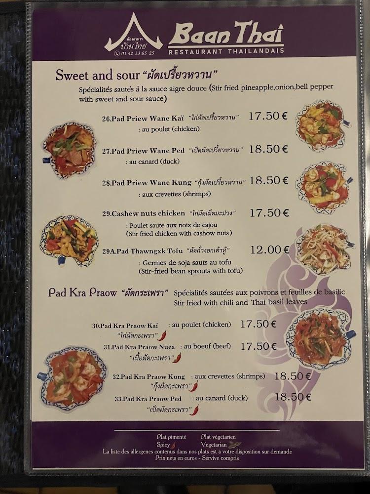 Baan Thaï - Menu Image 4